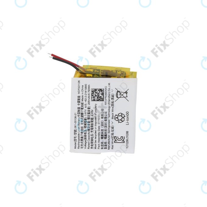 Baterie pro Garmin Venu SQ, 205mAh, 361-00136-21