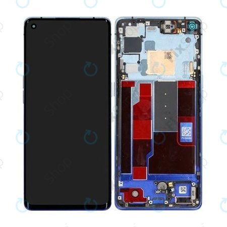 Oppo Find X2 Neo - LCD Displej + Dotykové Sklo + Rám (Starry Blue) - 4904018 Genuine Service Pack