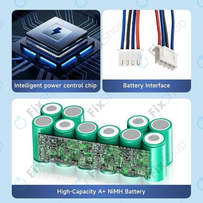 Ecovacs Sweeper-series, Deebot Ozmo-series - Baterie DM88 Ni-MH 12.0V 3000mAh