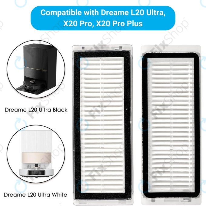 HEPA filtr, 2 ks pro Xiaomi Dreame L20 Ultra, X20 Pro, X20 Pro Plus