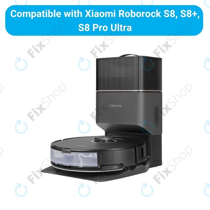 Sada náhradních dílů pro Xiaomi Roborock S8, S8+, S8 Pro Ultra (2 páry hlavních kartáčů, 4x Filtr, 4x Boční kartáč – černý, 4x Mopovací útěrka, 4x Sáček na prach)