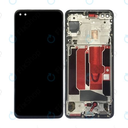 OnePlus Nord - LCD Displej + Dotykové Sklo + Rám (Black) TFT