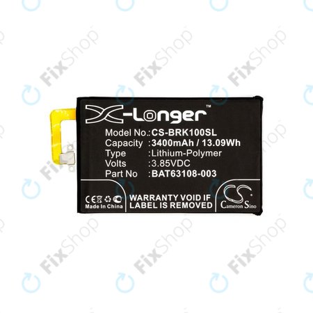 Baterie pro Blackberry Keyone, 3400mAh, Li-Pol, 3.85V, BAT63108-003, HQ