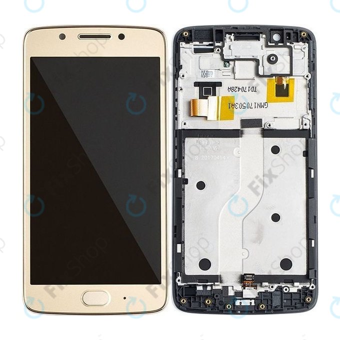 Motorola Moto G5 XT1676 - LCD Displej + Dotykové Sklo + Rám (Gold) TFT
