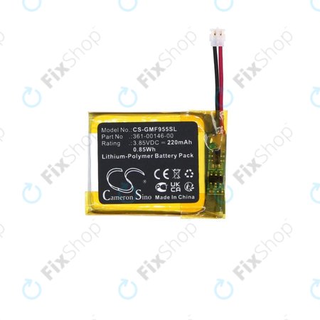 Baterie pro Garmin Forerunner 955 Solar, 220mAh, Li-Pol, 3.85V, 361-00146-00, HQ