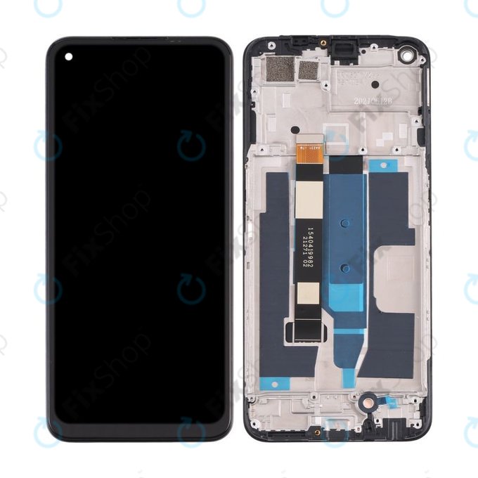 Realme 8 5G RMX3241 - LCD Displej + Dotykové Sklo + Rám (Supersonic Black) TFT