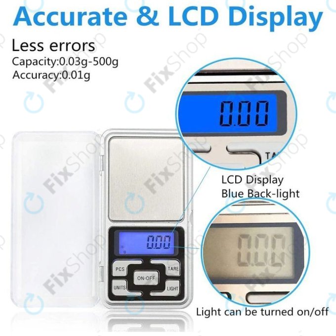 TFY MH-500 - Mini Váha 500g/0.01g