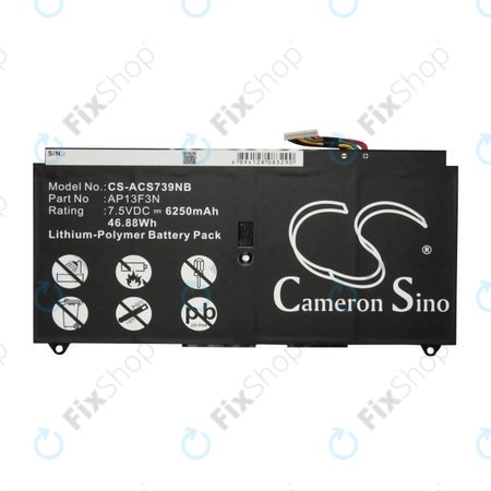 Baterie pro Acer Aspire S7, 6250mAh, Li-Pol, 7.5V, AP13F3N, HQ