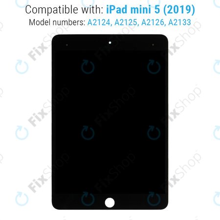 Apple iPad Mini 5 - LCD Displej + Dotykové Sklo (Black) Refurbished