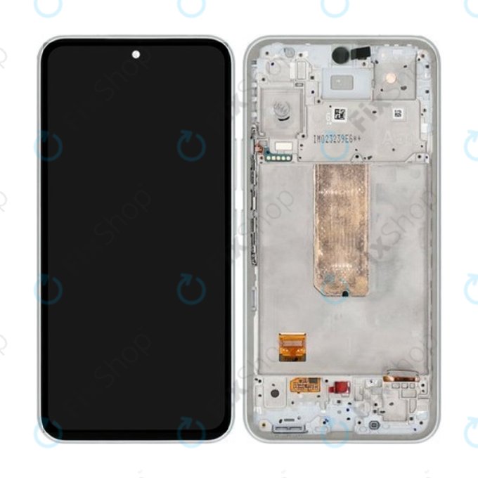 Samsung Galaxy A54 5G A546B - LCD Displej + Dotykové Sklo + Rám (White) - GH82-31231B, GH82-31232B Genuine Service Pack