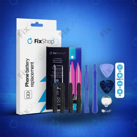 Apple iPhone SE - Baterie 1624mAh FixPremium + Lepka pod Baterii + Set Nářadí - Multipack