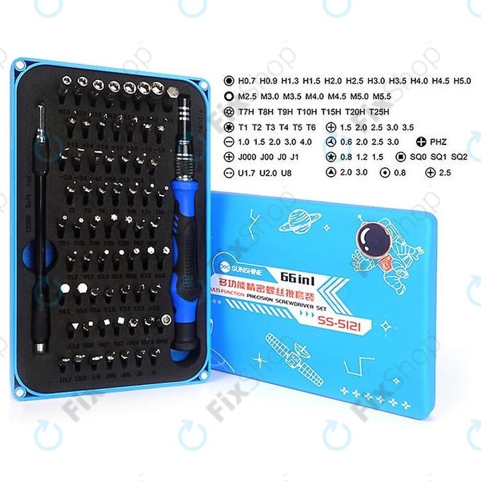 Sunshine SS-5121 - Sada se Šroubovákem a Bity 66v1