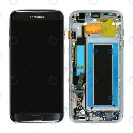 Samsung Galaxy S7 Edge G935F - LCD Displej + Dotykové Sklo + Rám (Black) - GH97-18533A, GH97-18594A, GH97-18767A Genuine Service Pack
