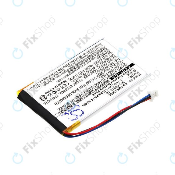 Baterie pro Garmin Nüvi 1300, 1350, 1370, 1390, 1490, 1250mAh, Li-Pol, 3.7V, 361-00019-16, HQ