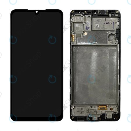 Samsung Galaxy M22 M225F - LCD Displej + Dotykové Sklo + Rám (Black) TFT