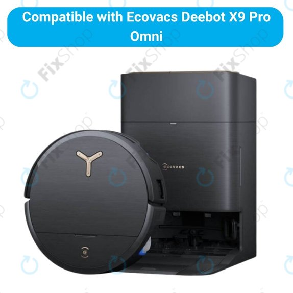 Sada náhradních dílů pro Ecovacs Deebot X9 Pro Omni (1x Hlavní kartáč, 2x Filtr, 2x Boční kartáč)