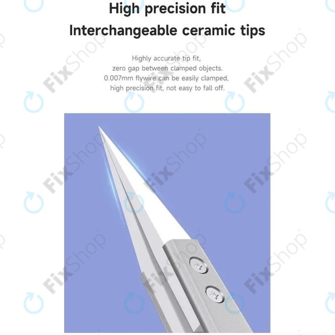 Mechanic SM-11 - Tepelně Odolná Keramická Pinzeta s Ostrou Špičkou