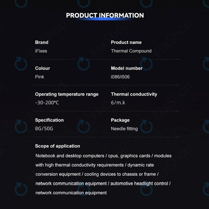 iFixes i506 Pink Performance Thermal Compound - termální pasta pro telefon/tablet, 50g