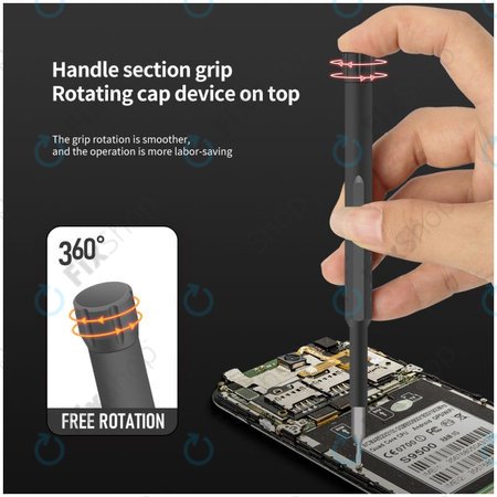 Kingsdun - Precízna Sada se Šroubovákem a Bity 44v1