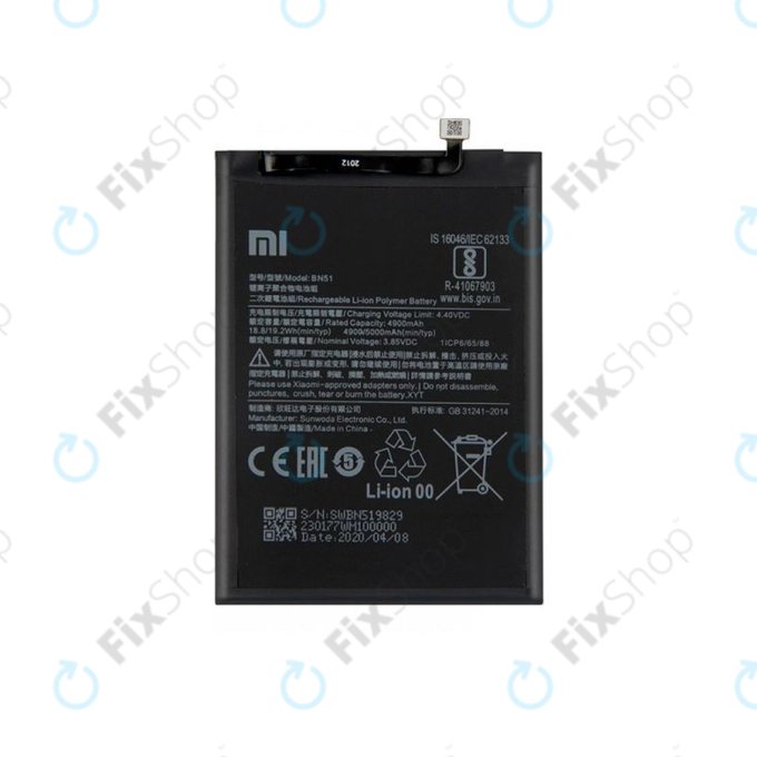 Xiaomi Redmi 8, 8A - Baterie BN51 5000mAh - 46BN51W02093 Genuine Service Pack