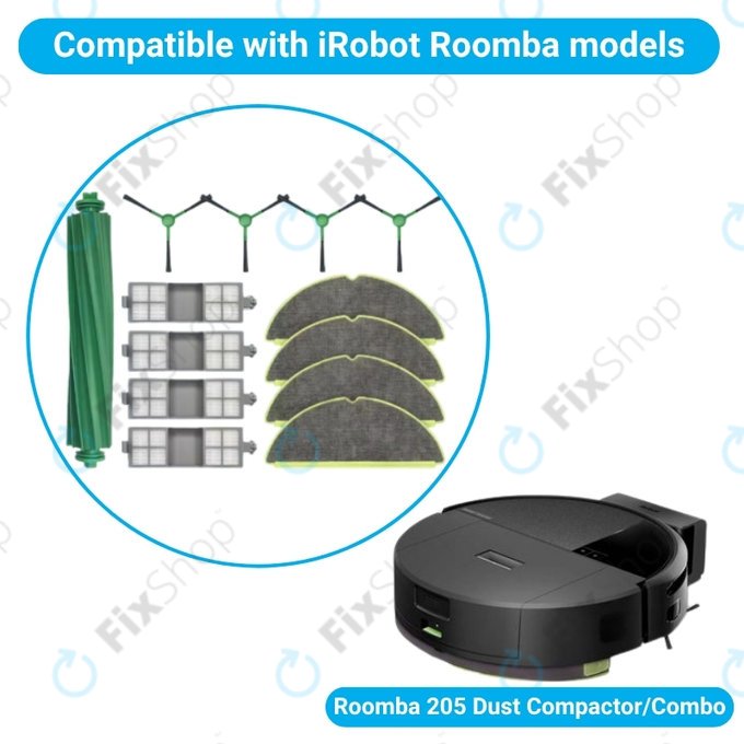 iRobot Roomba 205 Dust Compactor, DustCompactor Combo - Kompletní set