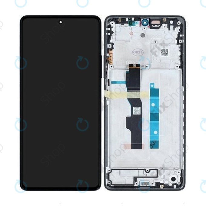 Xiaomi Redmi Note 13 5G 2312DRAABC - LCD Displej + Dotykové Sklo + Rám (Graphite) - 5600020N1700 Genuine Service Pack