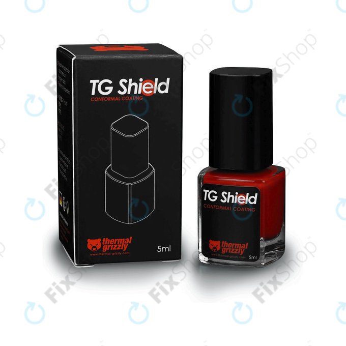 Ochranný lak proti tekutému kovu 5ml, Thermal Grizzly TG Shield