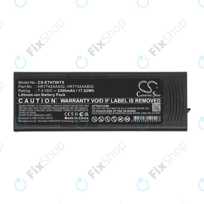 Baterie pro EADS P3G, TPH700, 2300mAh, Li-Ion, 7.4V, HR7742AAA02, HQ