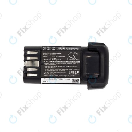 Baterie pro Dewalt Dcb095, Dewalt Dcf680, 1000mAh, Li-Ion, 7.2V, DCB080, HQ