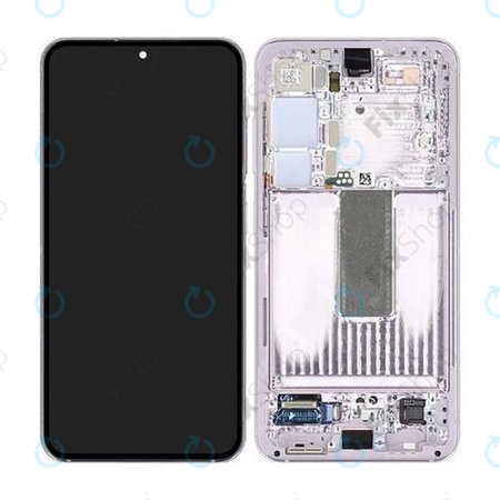 Samsung Galaxy S23 S911B - LCD Displej + Dotykové Sklo + Rám (Lavender) - GH82-30481D, GH82-30480D Genuine Service Pack
