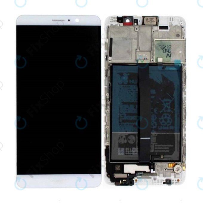 Huawei Mate 9 - LCD Displej + Dotykové Sklo + Rám + Baterie (Space Grey) - 02351BAS Genuine Service Pack