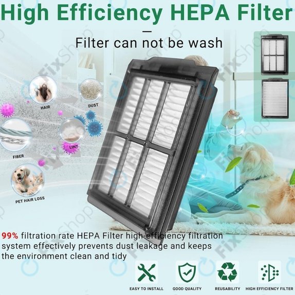HEPA filtr, 2 ks pro iRobot Roomba Plus 505, 507, 405, 4020