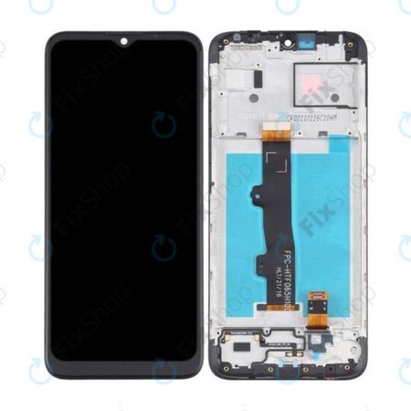 Motorola Moto E7 Power, E7i Power - LCD Displej + Dotykové Sklo + Rám (Black) TFT