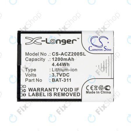 Baterie pro Acer Liquid Z200, BAT-311, Li-ion, 3.7V, 1200mAh, HQ