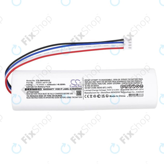 Baterie pro Xiaomi Mi Robot Vacuum Mop 2, Mijia Sweeping Vacuum Cleaner 2C, 3200mAh, Li-Ion, 14.4V, P2051-4S1P-ZM, HQ