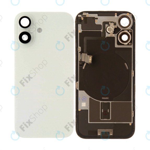 Sklo zadního housingu pro iPhone 17, White, Pulled A