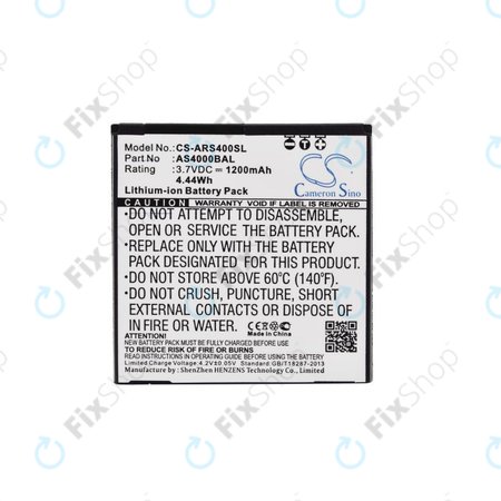 Baterie pro Aligator S4000 Duo, 1200mAh, Li-Ion, 3.7V, AS4000BAL, HQ