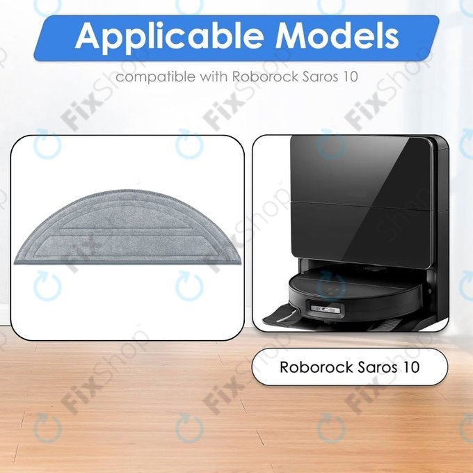 Mopovací útěrka, 2 ks pro Xiaomi Roborock Saros 10
