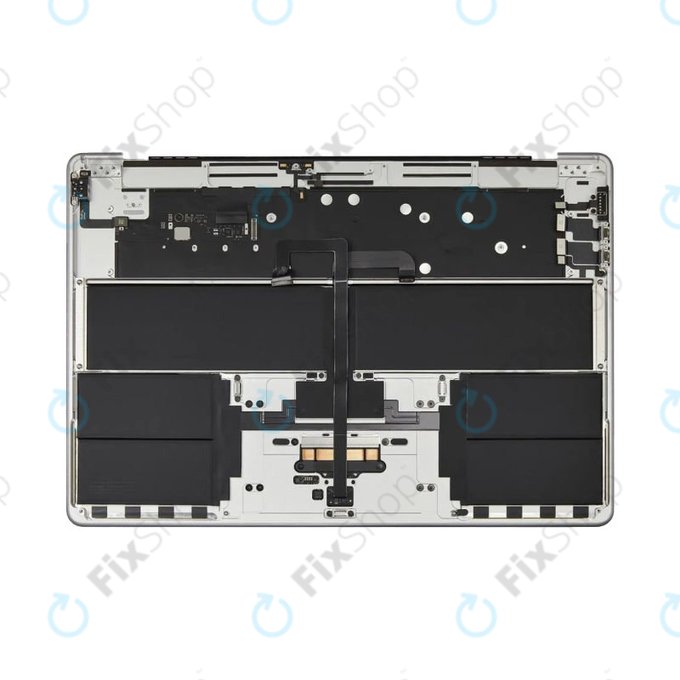 Horní rám klávesnice pro MacBook Air 15", A3114 (2024), s klávesnicí US a baterií, Silver, 661-40267, Genuine Apple