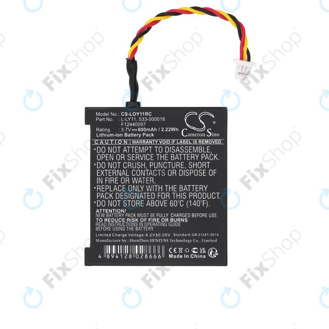 Baterie pro Logitech G930, 600mAh, Li-Ion, 3.7V, L-LY11, HQ