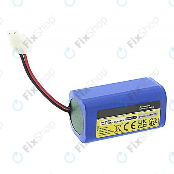 Ecovacs Deebot CEN-series, CR-series, N79-series, X500-series - Baterie 4ICR19/65 Li-Ion 14.8V 3400mAh