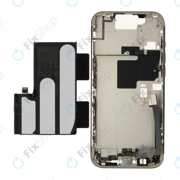 Střední Rám s Baterií pro iPhone 16 Pro Max | White Titanium | ZD076-00694 | Genuine Apple