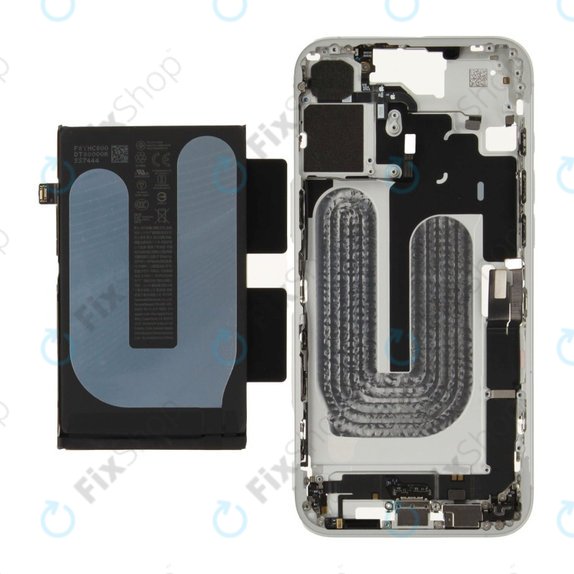 Střední Rám s Baterií pro iPhone 16 Plus | White | ZD076-00685 | Genuine Apple