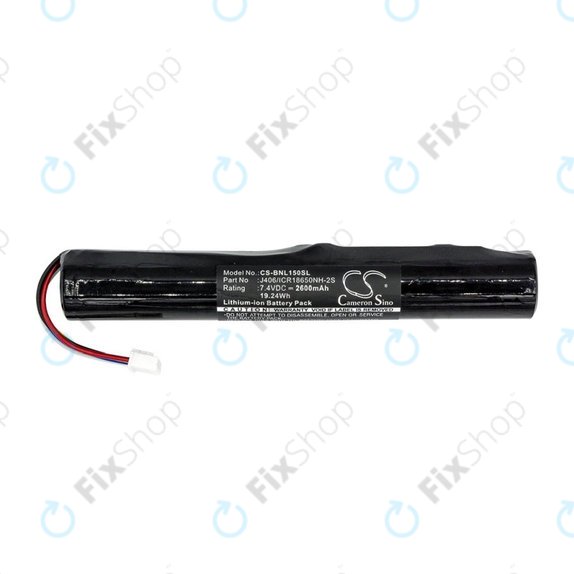 Baterie pro Bang & Olufsen Beolit 15, 17, Beoplay A2, 2600mAh, Li-Ion, 7.4V, J406/ICR18650NH-2S, HQ
