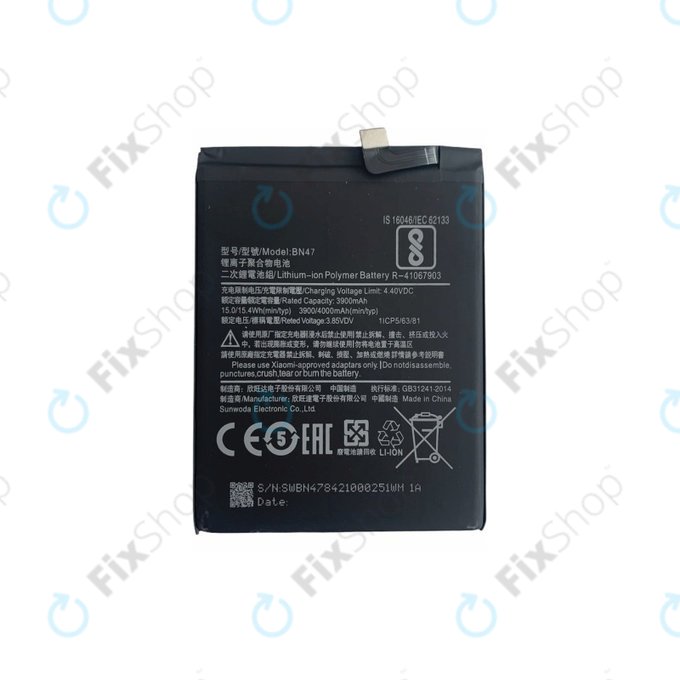 Xiaomi Mi A2 Lite (Redmi 6 Pro) - Baterie BN47 4000mAh