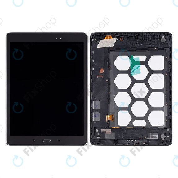Samsung Galaxy Tab A 9.7 T555 - LCD Displej + Dotykové Sklo + Rám (Black) TFT