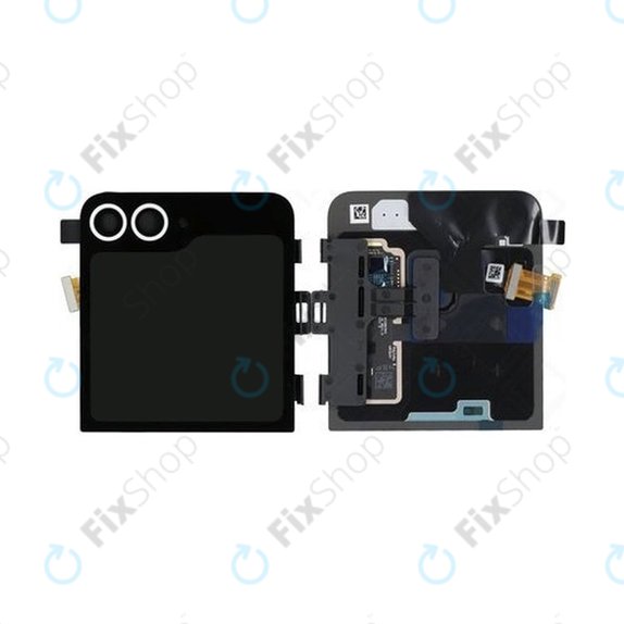 Samsung Galaxy Z Flip 6 F741B - LCD Displej + Dotykové Sklo + Rám (Vnější) (White) - GH97-30012F Genuine Service Pack