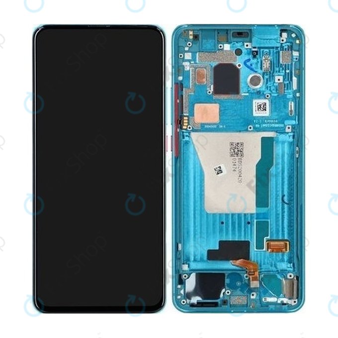 Xiaomi Pocophone F2 Pro - LCD Displej + Dotykové Sklo + Rám (Neon Blue) - 56000D0J1100 Genuine Service Pack