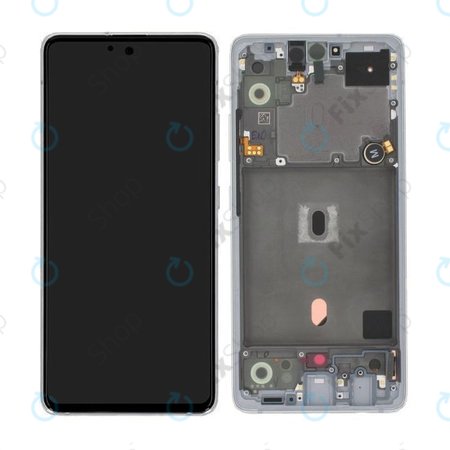 Samsung Galaxy A51 5G A516B - LCD Displej + Dotykové Sklo + Rám (Prism Cube White) - GH82-23100B, GH82-23124B Genuine Service Pack