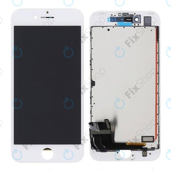 Displej pro iPhone 7, White, Dotykové sklo s rámem, Refurbished